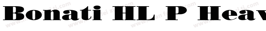 Bonati HL P Heavy字体转换